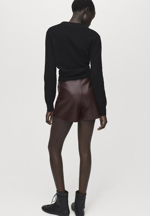 MANGO - Skirt candy  -  dark brown