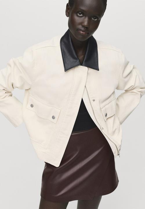 MANGO - Skirt candy  -  dark brown