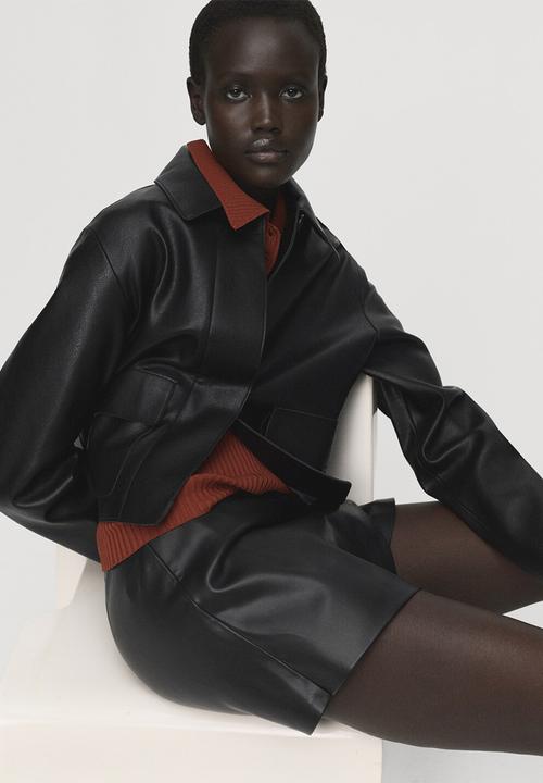 MANGO - Skirt candy  -  black