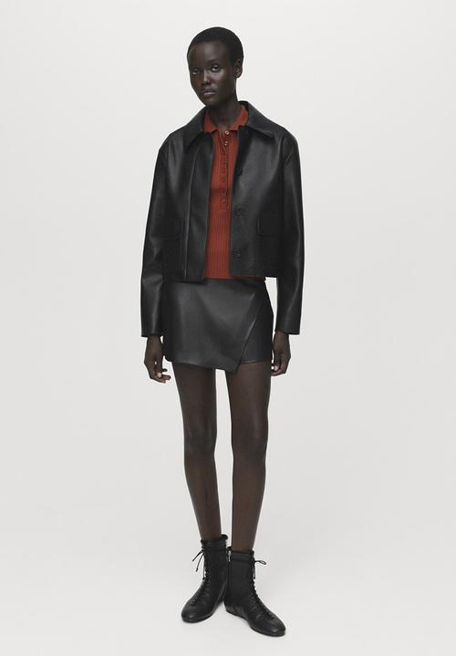 MANGO - Skirt candy  -  black