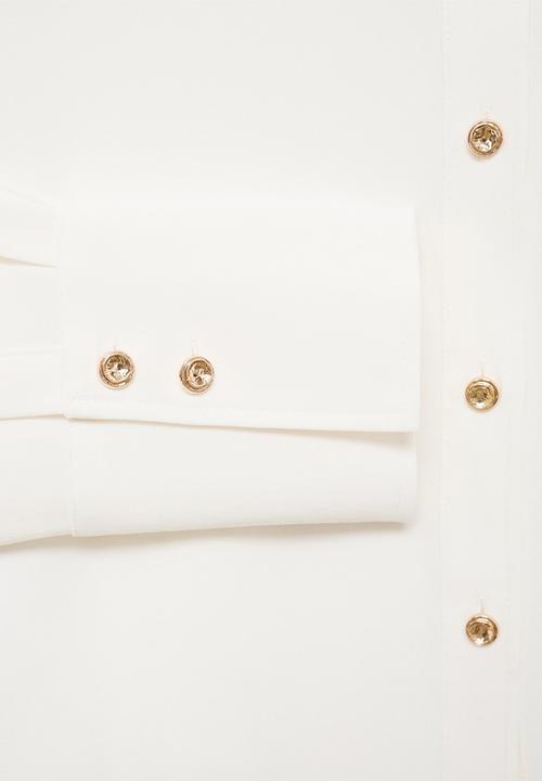 MANGO - Shirt flare - natural