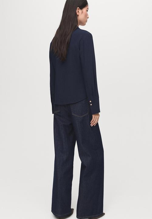 MANGO - Shirt flare - midnight navy