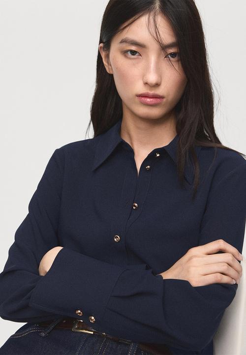 MANGO - Shirt flare - midnight navy