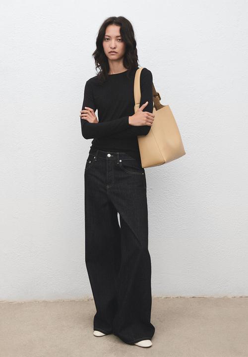 MANGO - Shirt secondca - black