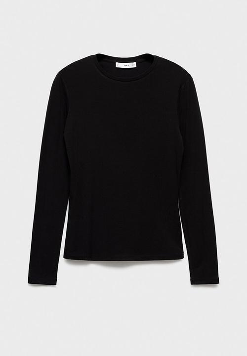 MANGO - Shirt secondca - black
