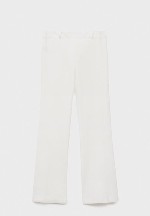 MANGO - Trousers naia-h -  white