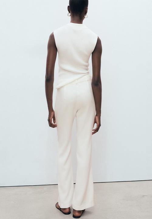 MANGO - Trousers naia-h -  white