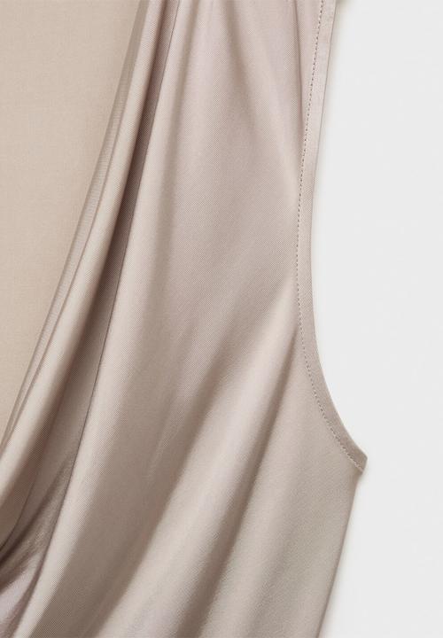 MANGO - Camisa flare - beige