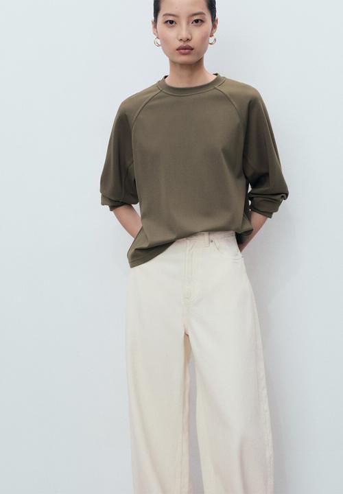 MANGO - Sweatshirt florida - light brown