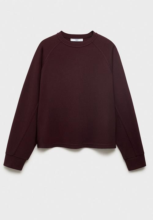 MANGO - Sweatshirt florida -  dark red