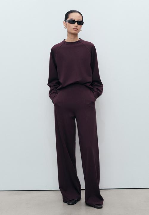 MANGO - Sweatshirt florida -  dark red