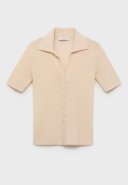 MANGO - Jersey mocha - light beige