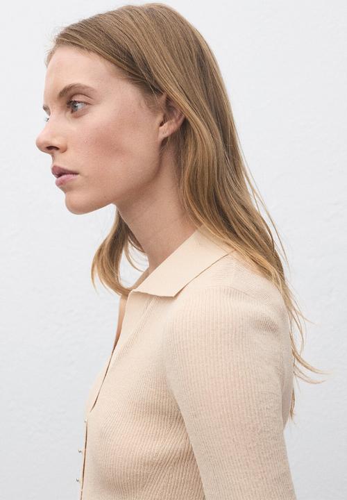 MANGO - Jersey mocha - light beige
