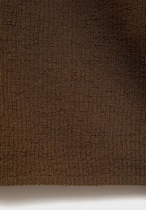 MANGO - Jersey mocha - dark brown