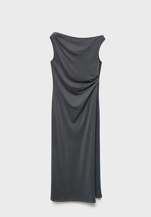 MANGO - Dress cupo -   charcoal