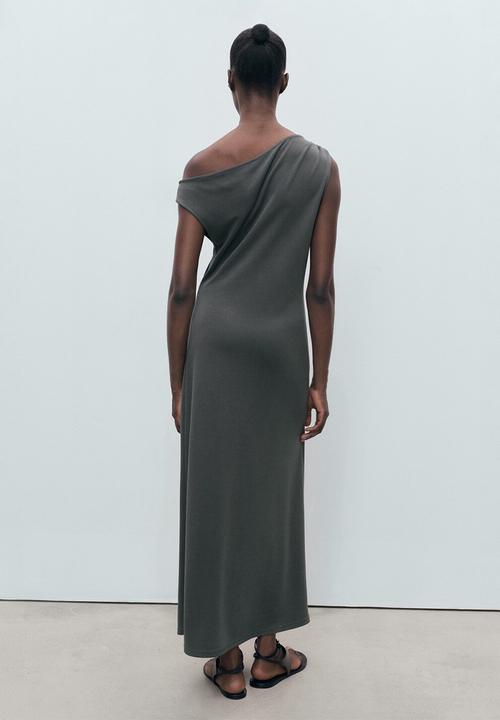 MANGO - Dress cupo -   charcoal