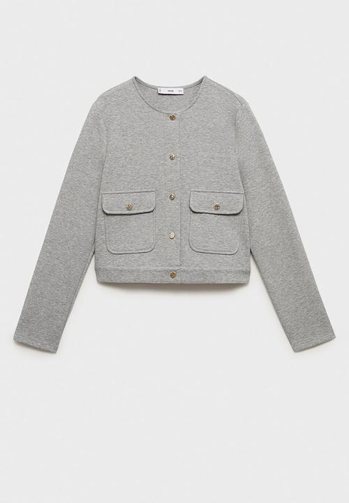 MANGO - Jacket grey-h -  light beige1