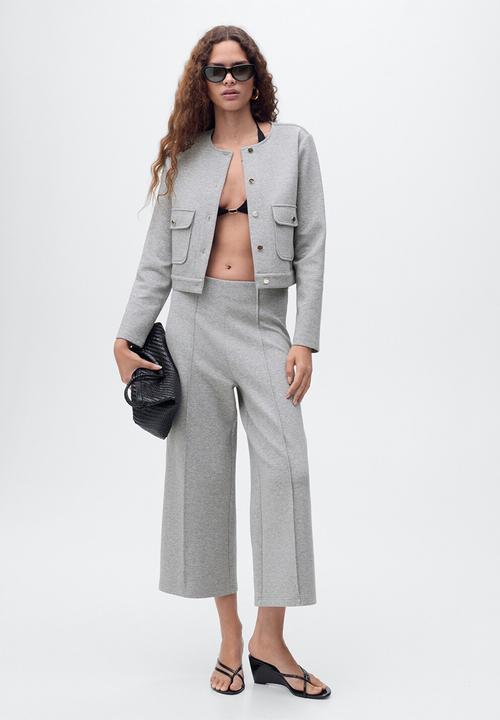 MANGO - Jacket grey-h -  light beige1