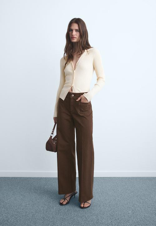 MANGO - Jeans Jessie - Dark Brown