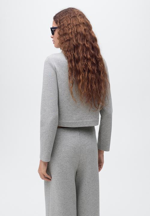 MANGO - Jacket grey-h -  light beige1