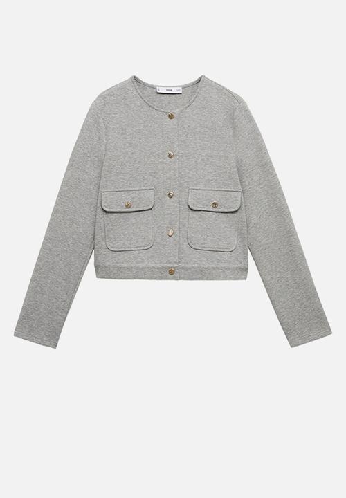 MANGO - Jacket grey-h -  light beige1