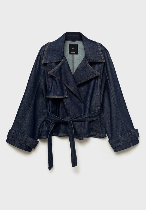 MANGO - Trench mar - open blue