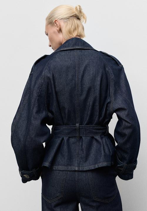 MANGO - Trench mar - open blue