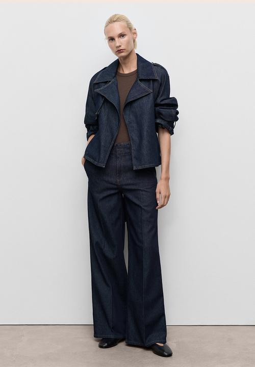 MANGO - Trench mar - open blue