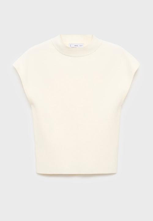 MANGO - Jersey dumin -  white