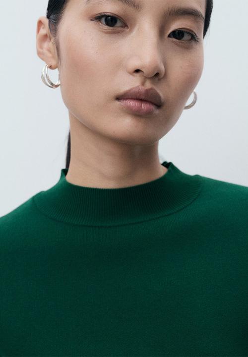 MANGO - Jersey dumin -  dark green
