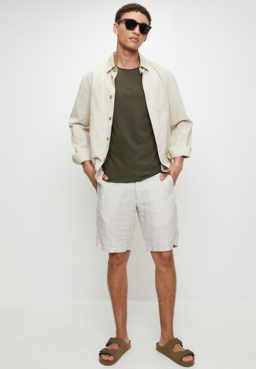 Brave Soul - Crew Neck Tshirt - Khaki
