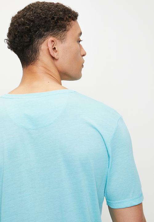 Brave Soul - Crew Neck T-shirt - Ice Blue Marl