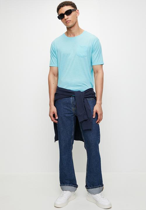 Brave Soul - Crew Neck T-shirt - Ice Blue Marl