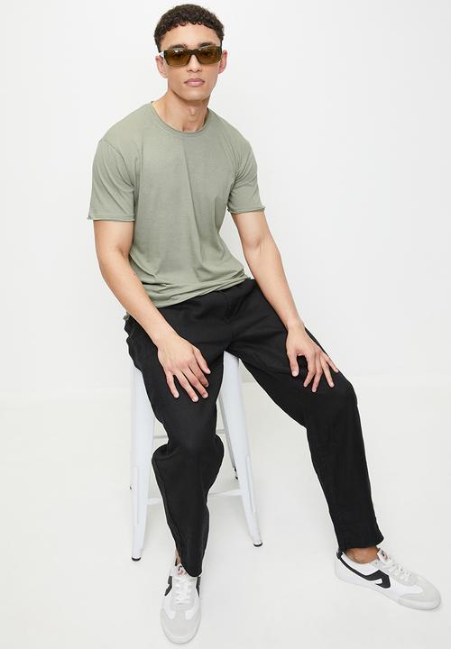Brave Soul - Crew Neck T-Shirt - Washed Sage