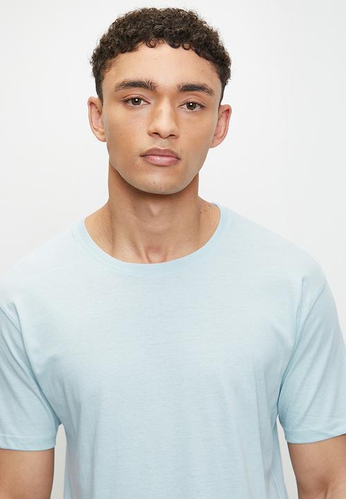 Brave Soul - Crew Neck T-shirt  - Pale Blue