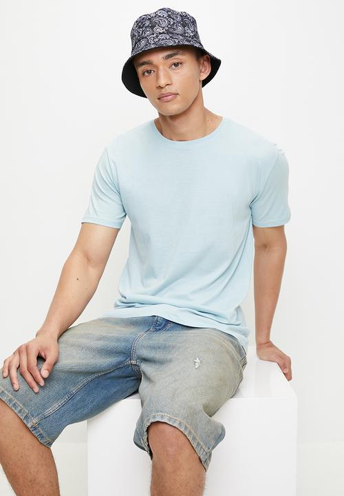 Brave Soul - Crew Neck T-shirt  - Pale Blue