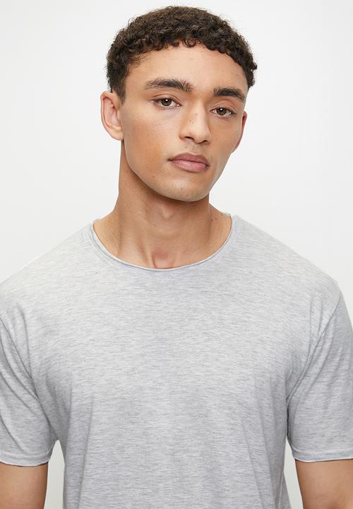 Brave Soul - Crew Neck T-shirt - Ecru Marl