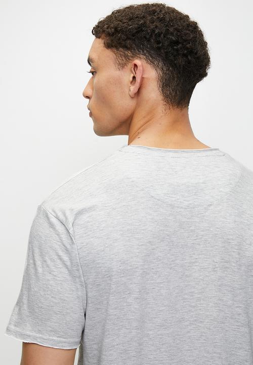 Brave Soul - Crew Neck T-shirt - Ecru Marl