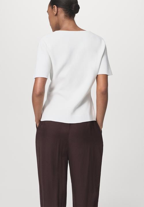 MANGO - Cardigan Dali - White
