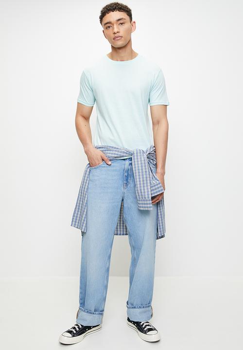 Brave Soul - Crew Neck T-Shirt  - Pale Mint