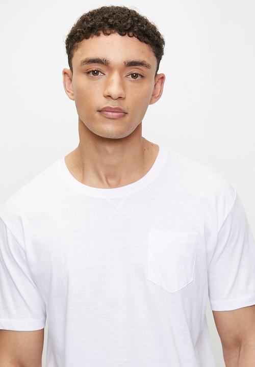 Brave Soul - Crew Neck T-Shirt  - Optic White 