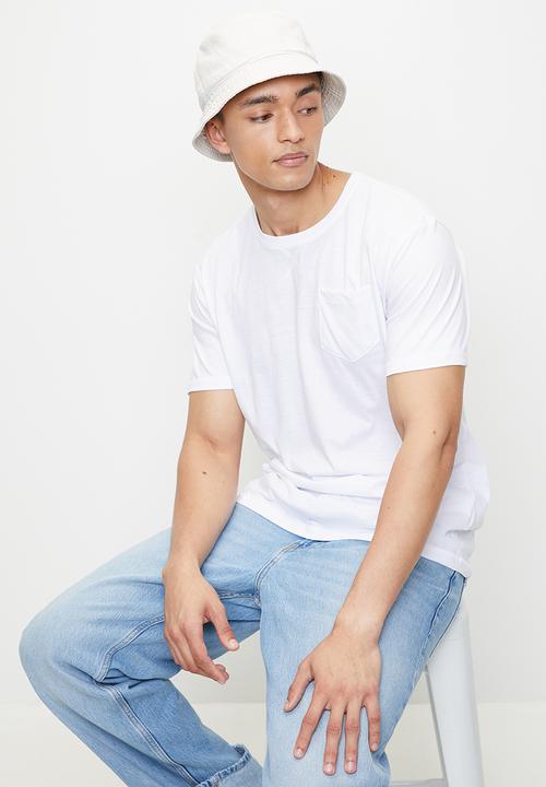 Brave Soul - Crew Neck T-Shirt  - Optic White 