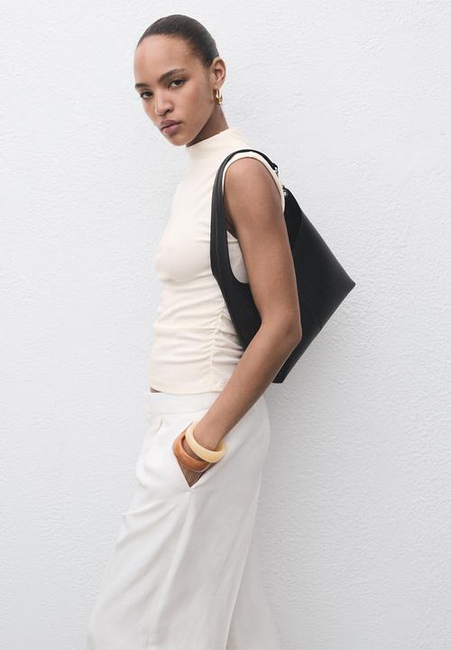MANGO - T-shirt julia -  natural