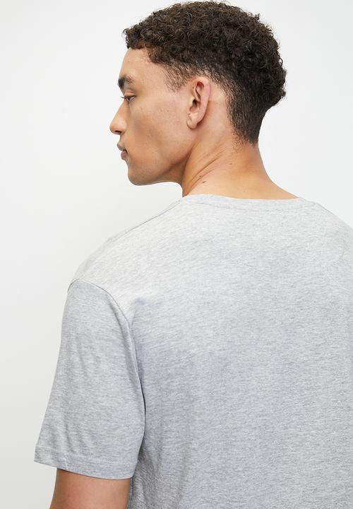 Brave Soul - Crew Neck T-Shirt - Light Grey Marl