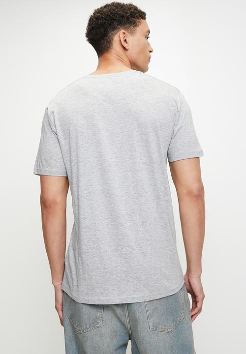 Brave Soul - Crew Neck T-Shirt - Light Grey Marl