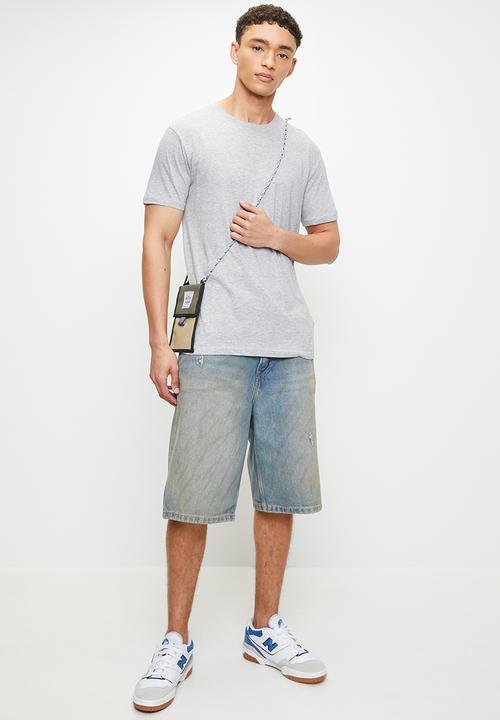 Brave Soul - Crew Neck T-Shirt - Light Grey Marl
