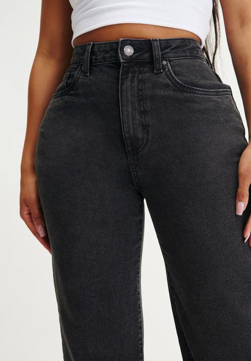 Cotton On - Curvy stretch straight jean - slate black