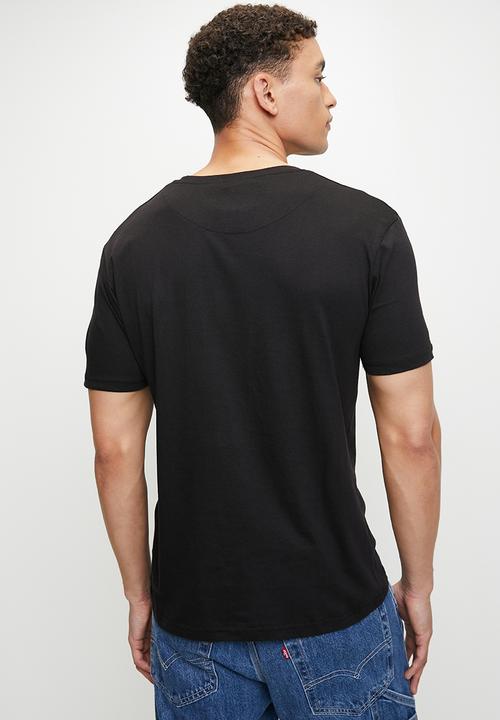 Brave Soul - Crew Neck Tshirt - Jet Black / Optic White