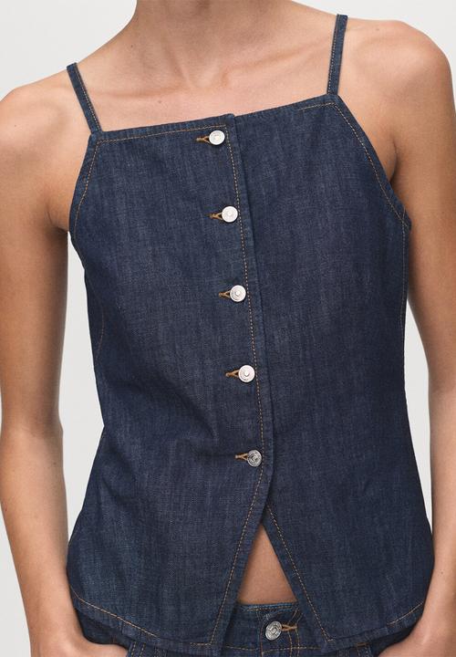 MANGO - Top Lia - Open Blue
