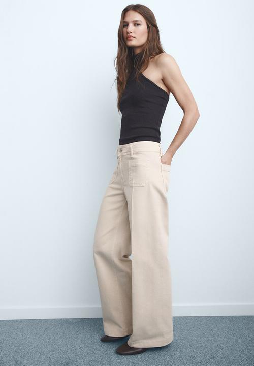 MANGO - Jeans jessie - light pastel beige